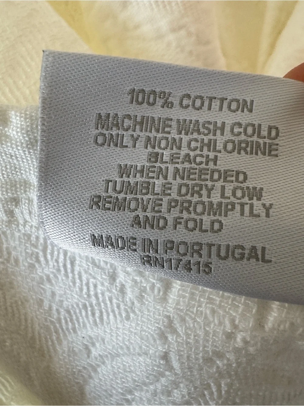 Linea Casa by sferra White Cotton Matelassé Coverlet Queen Bedspread Portugal